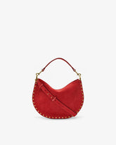 Oskan Soft Zip Bag in Suede Leather