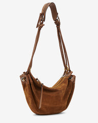 Maia Medium suede bag