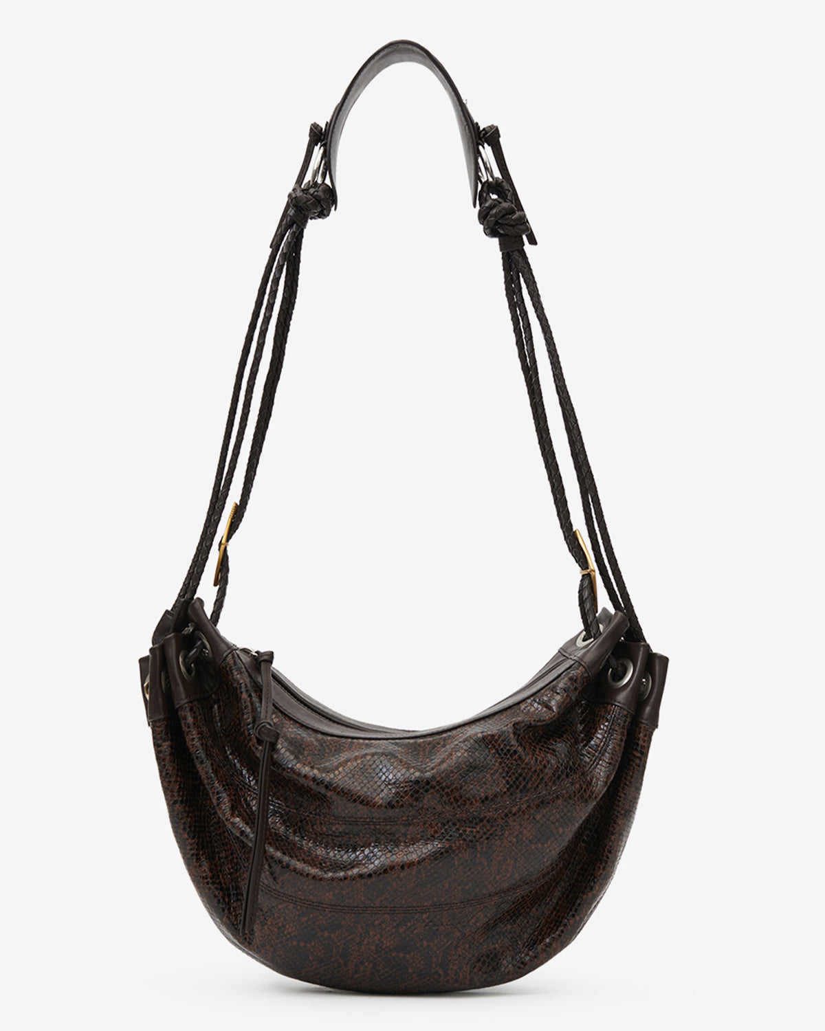 Maia Medium Bag in Python-Effect Leather