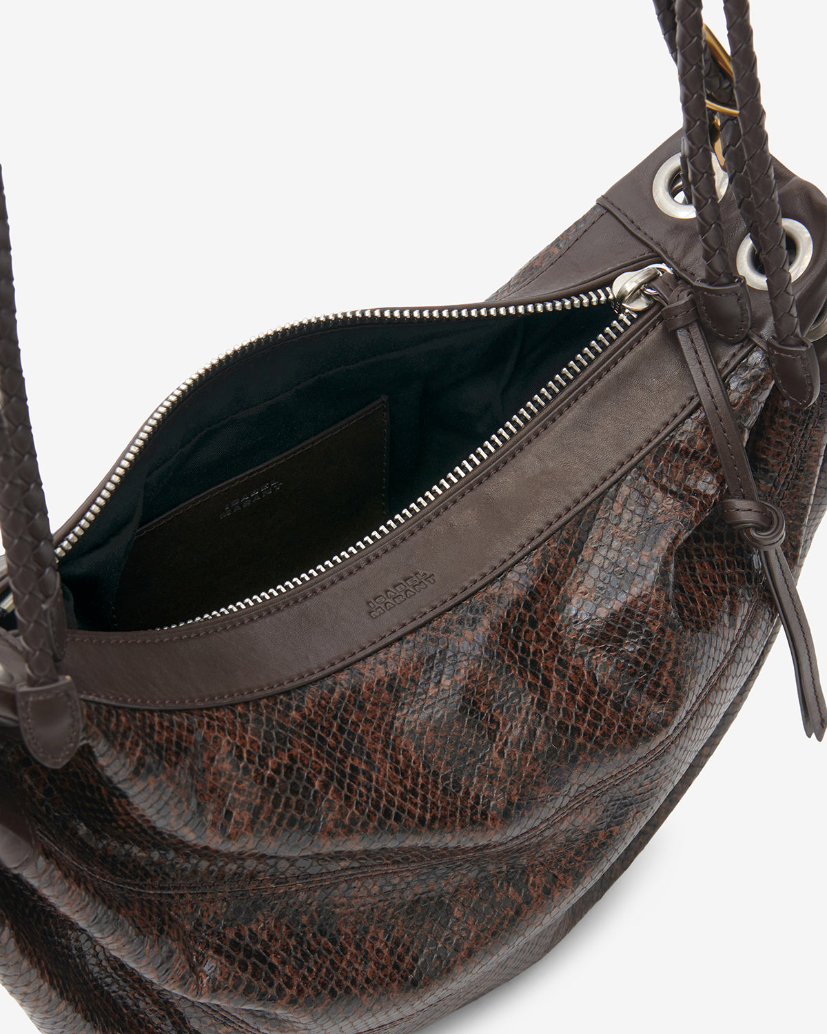 Maia Medium Bag in Python-Effect Leather