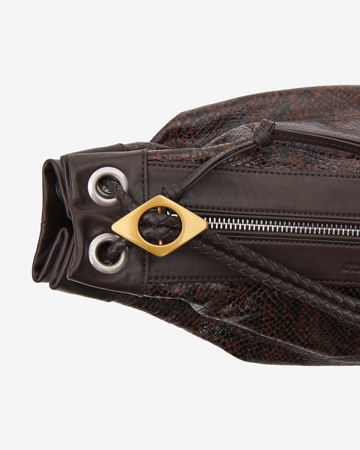 Maia Medium Bag in Python-Effect Leather